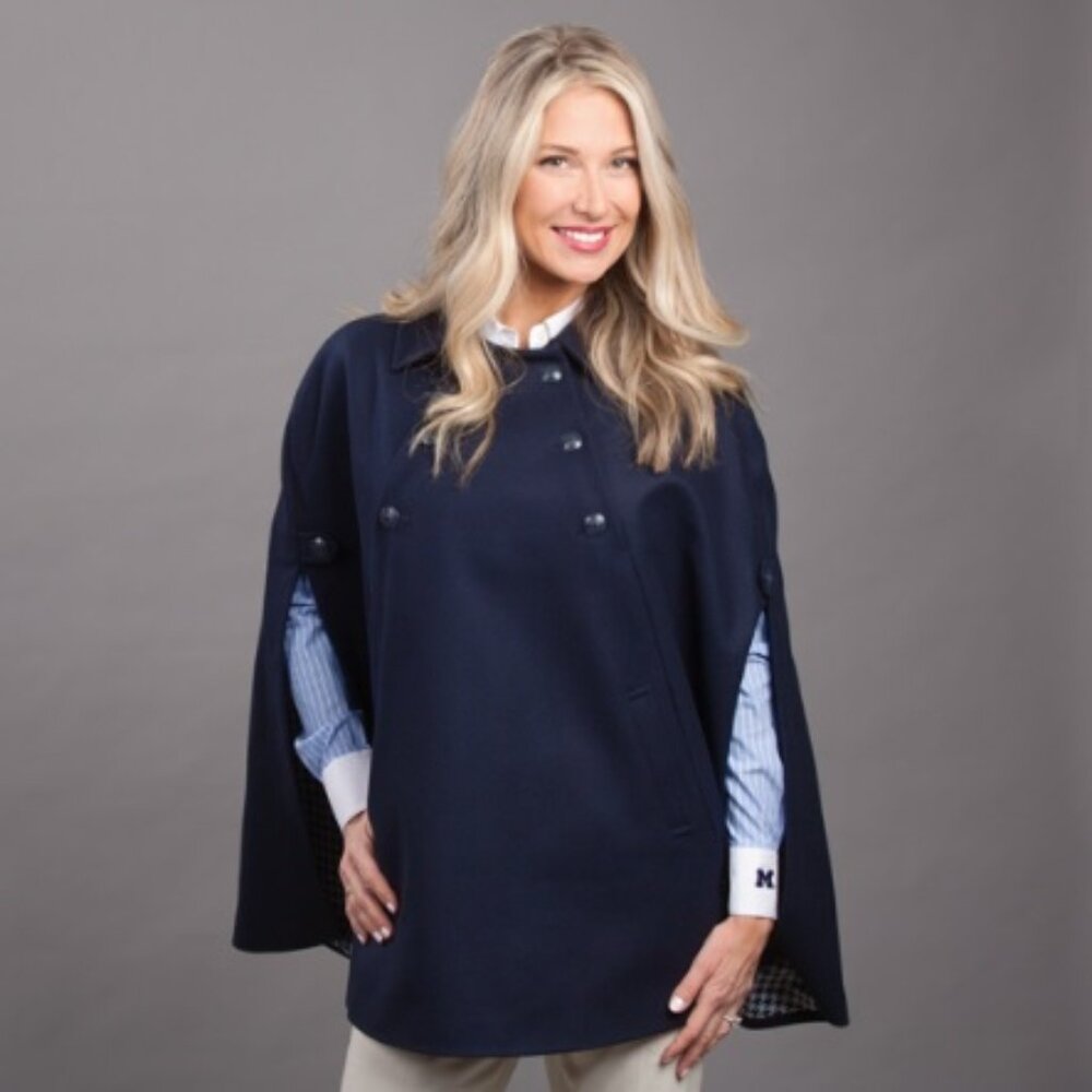Brooks Brothers Red Fleece Women’s Wool Blend Cape Size XS
